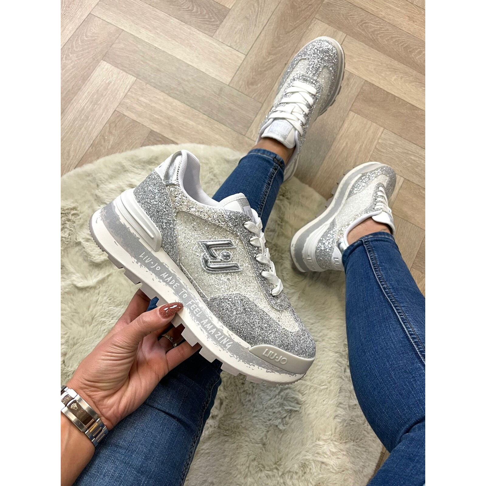 Liu-Jo Sneaker Amazing  Glitter  Silver  Liu Jo  1310