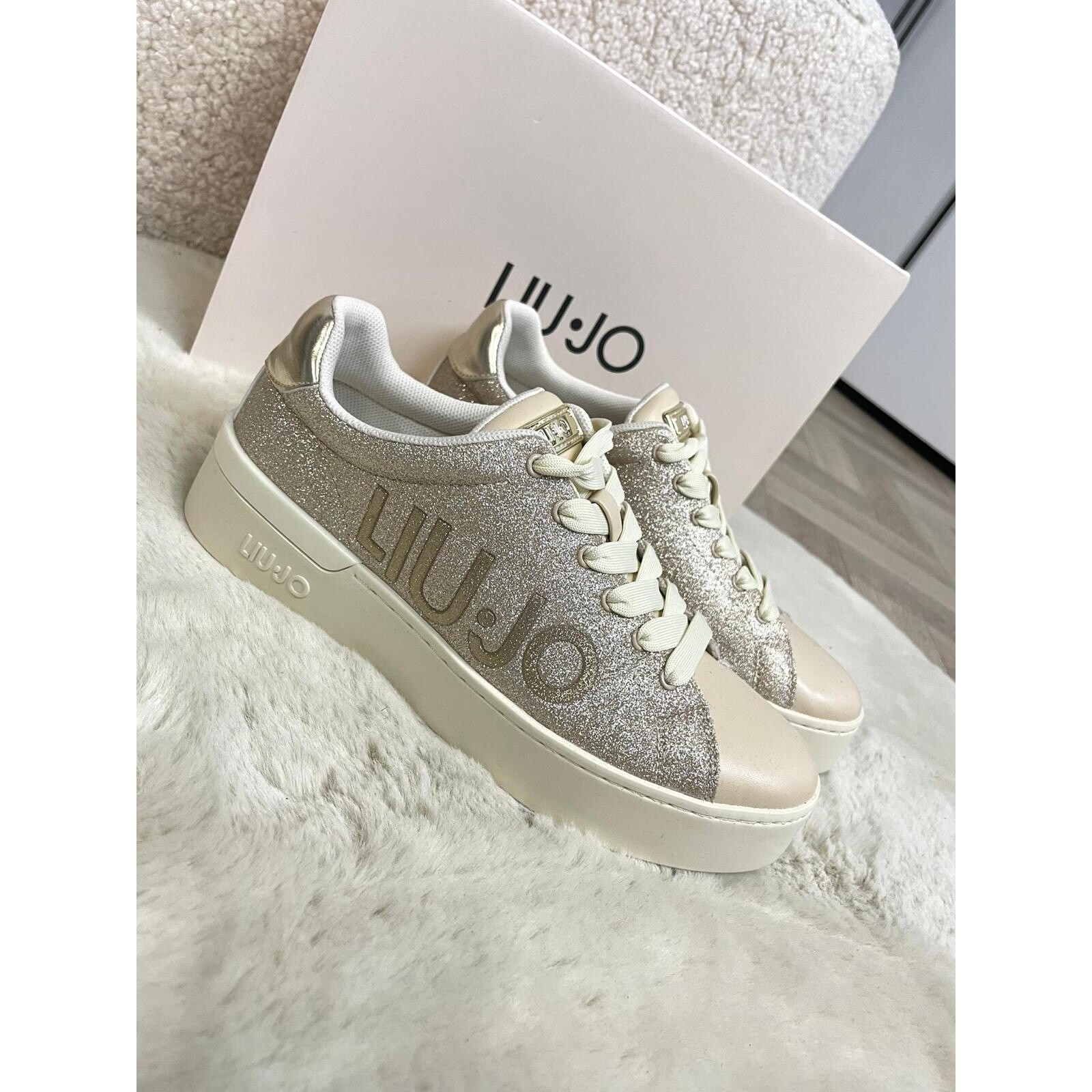 Liu-Jo Sneaker Silvia  Glitter Spreadi Nude Liu Jo  1334