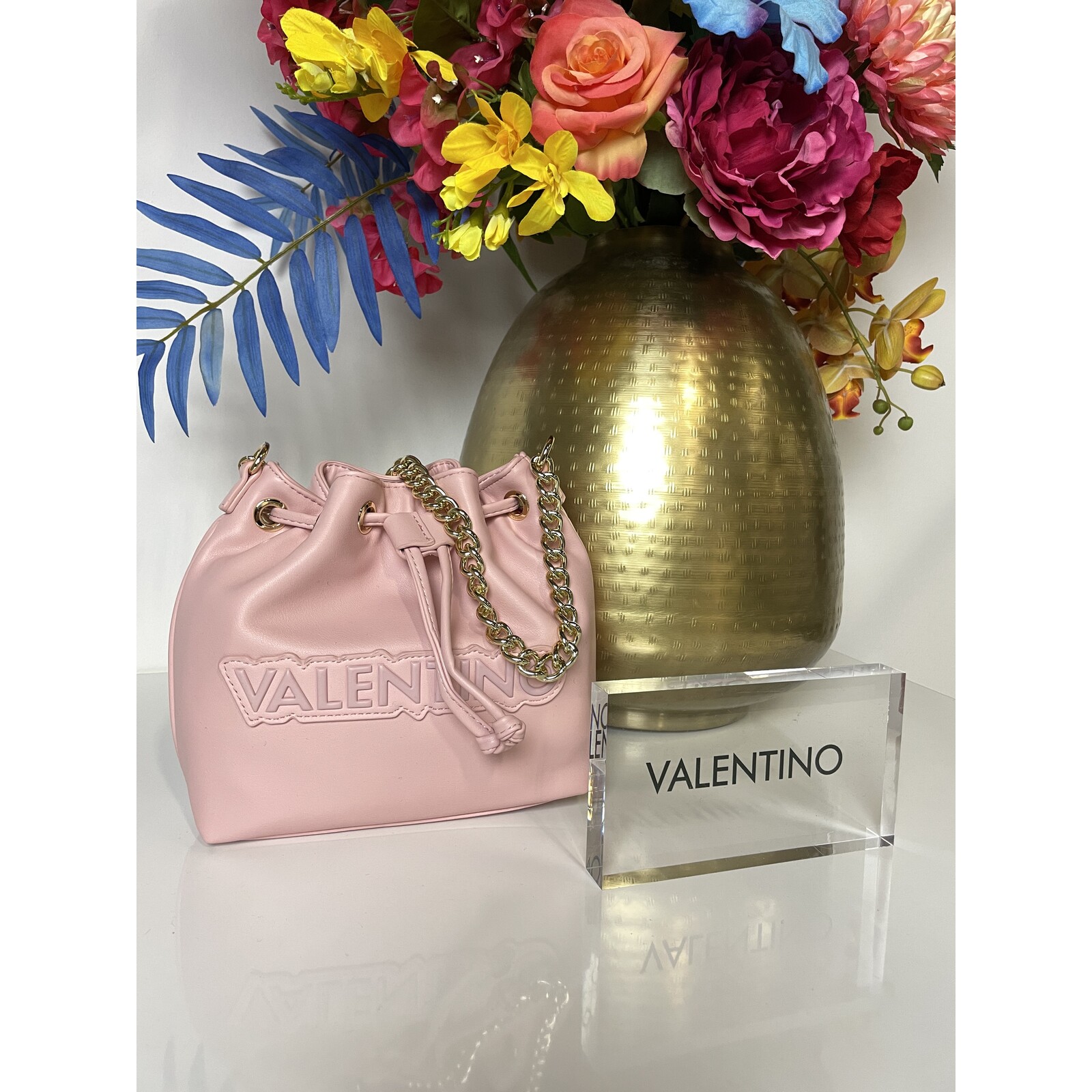 Valentino Bags Bag Bucket Oxford Cipria  Valentino