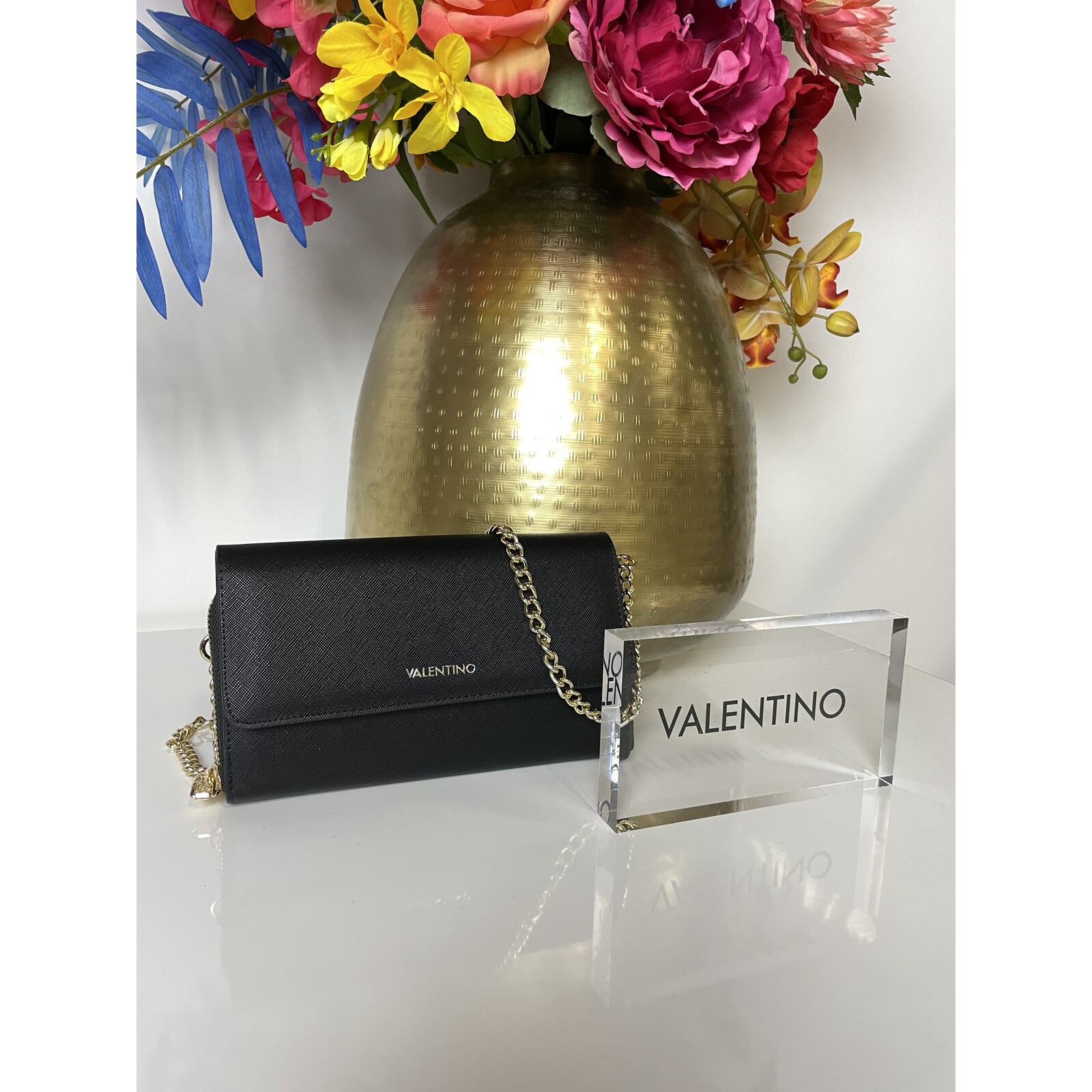 Valentino Bags Wallet  Catalunya With Shoulder Strap   Black Valentino