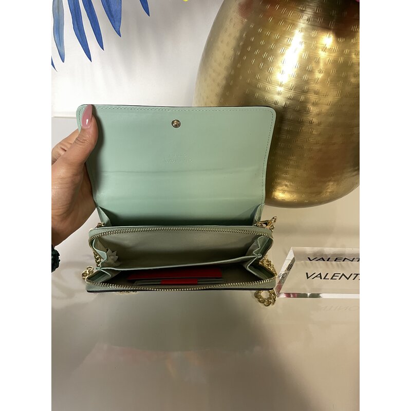 Wallet  Catalunya With Shoulder Strap   Salvia Valentino