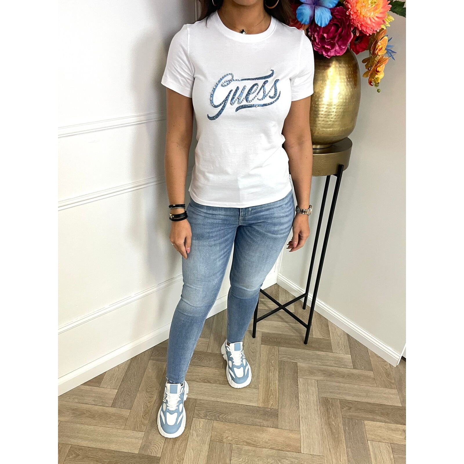 Guess T-shirt Stones White Guess 716