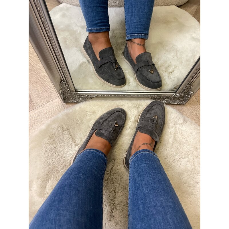 Loafers Suede Grey BS303 (WEB ONLY)