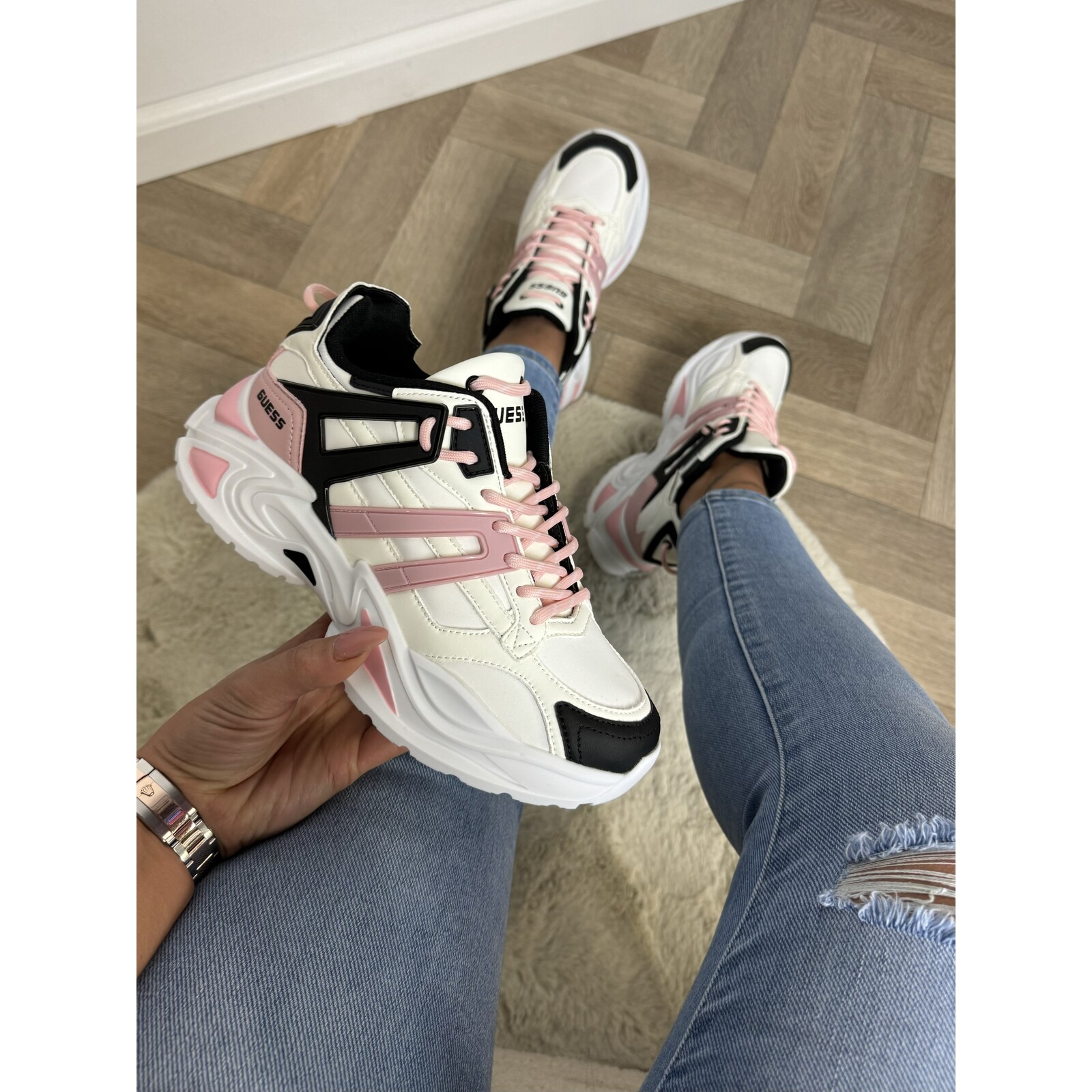 Guess Sneakers Lily Pink Black Guess 774
