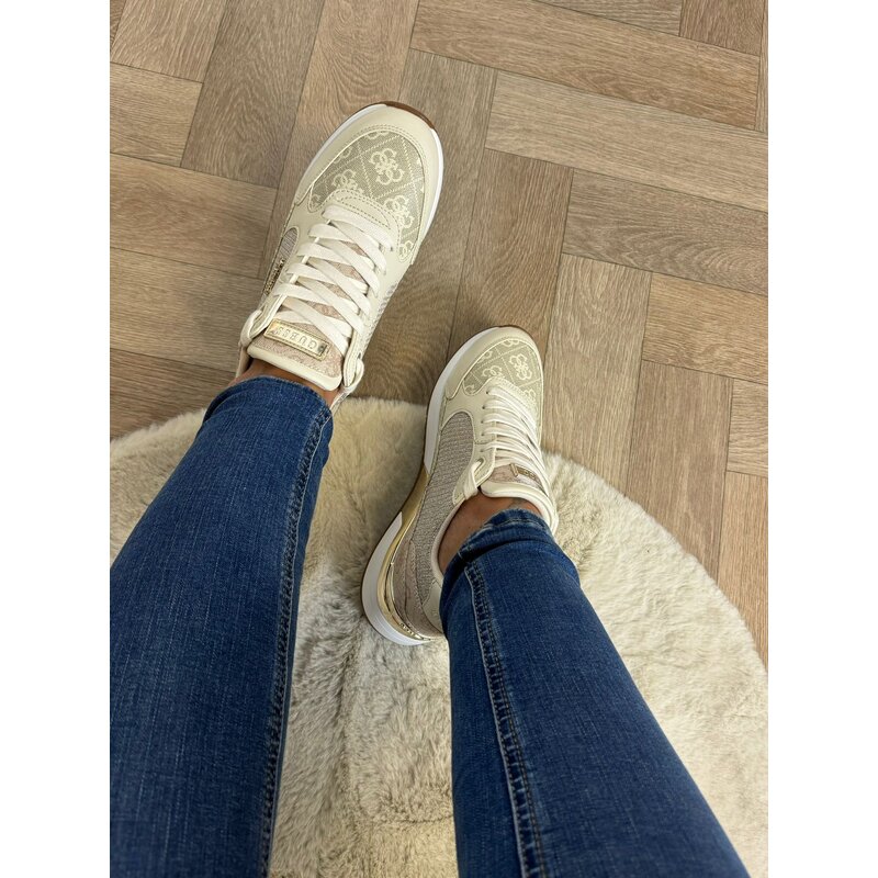 Sneakers Glitter with logo"s  Cream Guess  806