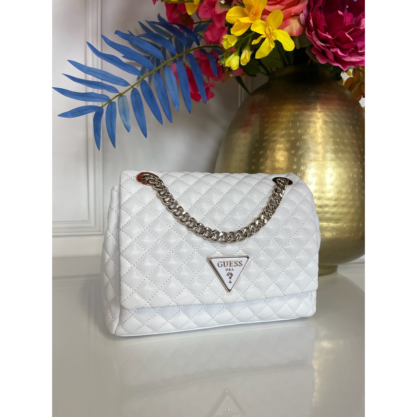 Guess Bag Rianee Quilt White Guess 741