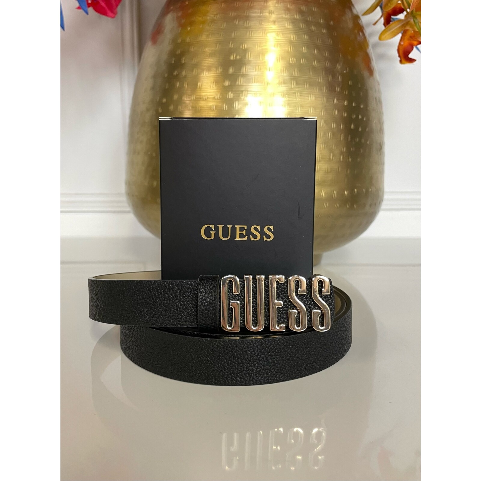 Guess Belt Text Small  Guess Black  732