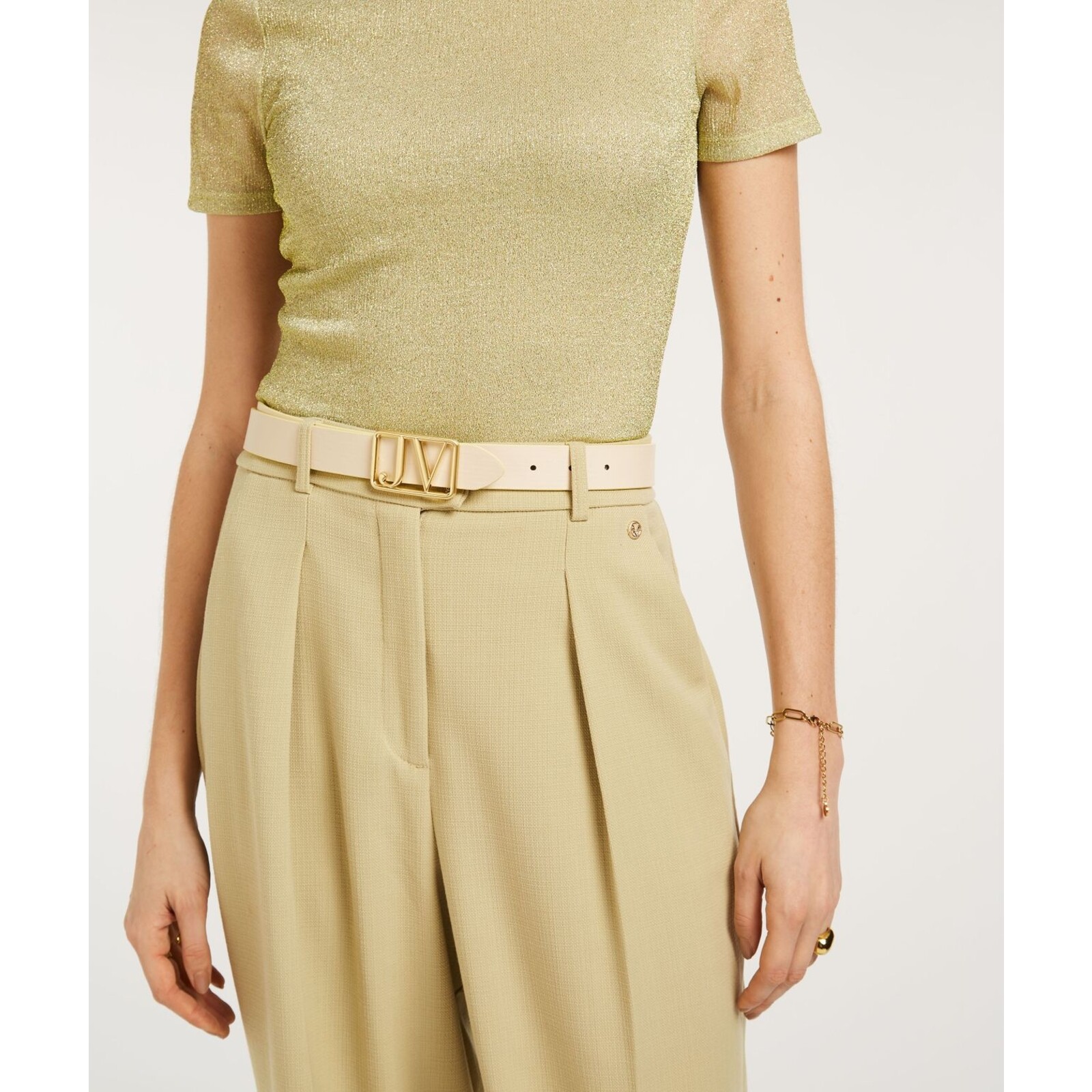 JoshV Belt Perri Pistachio Cream JoshV