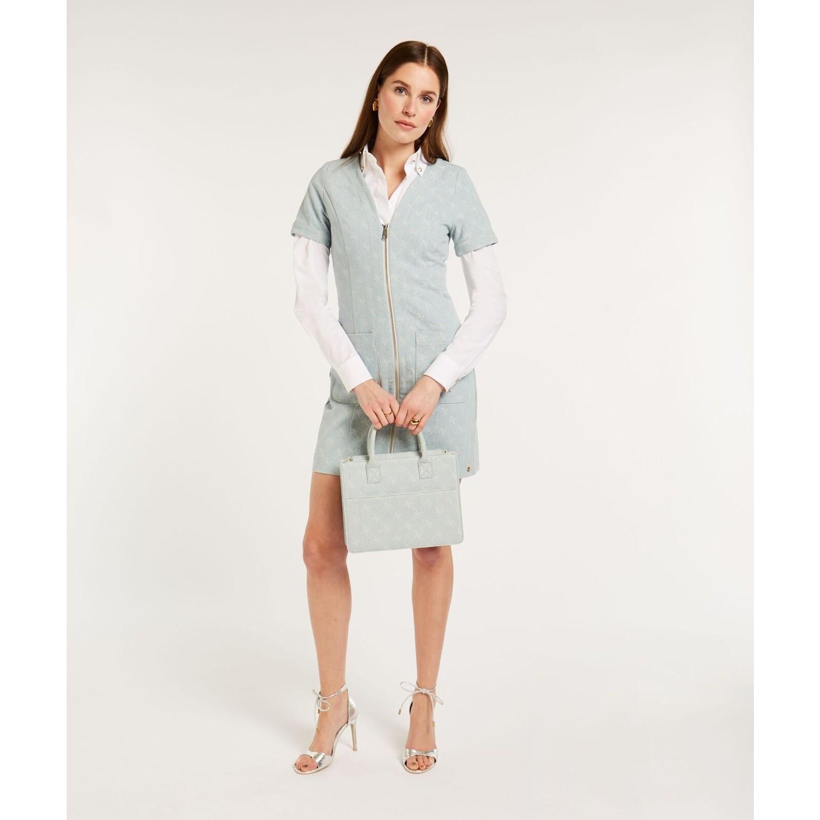 JoshV Dress Lonneke Light Blue Denim JoshV