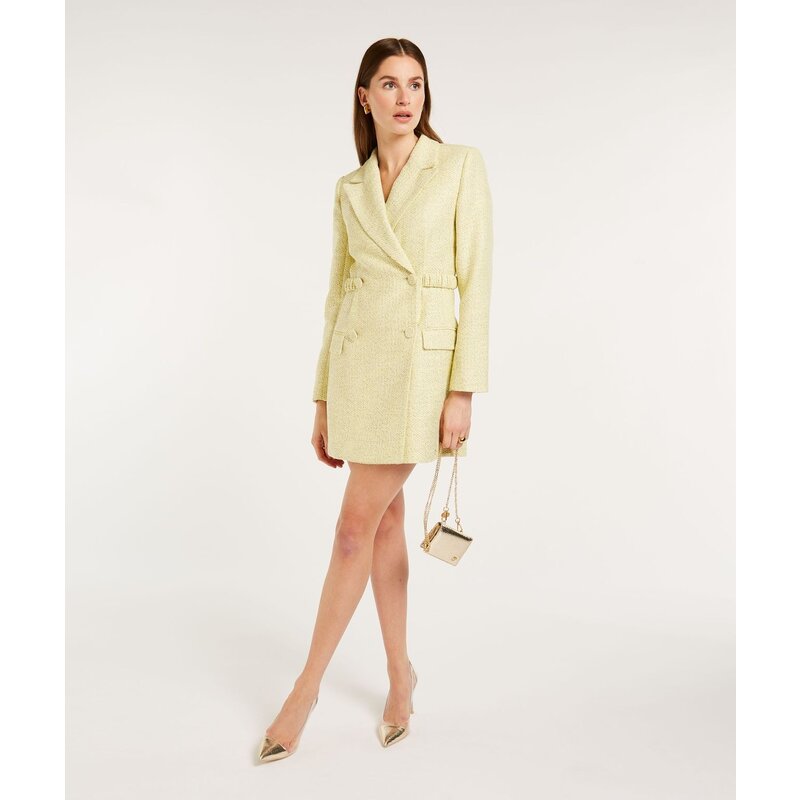 Blazer Dress Tara Pistachio Gold  Glitter JoshV