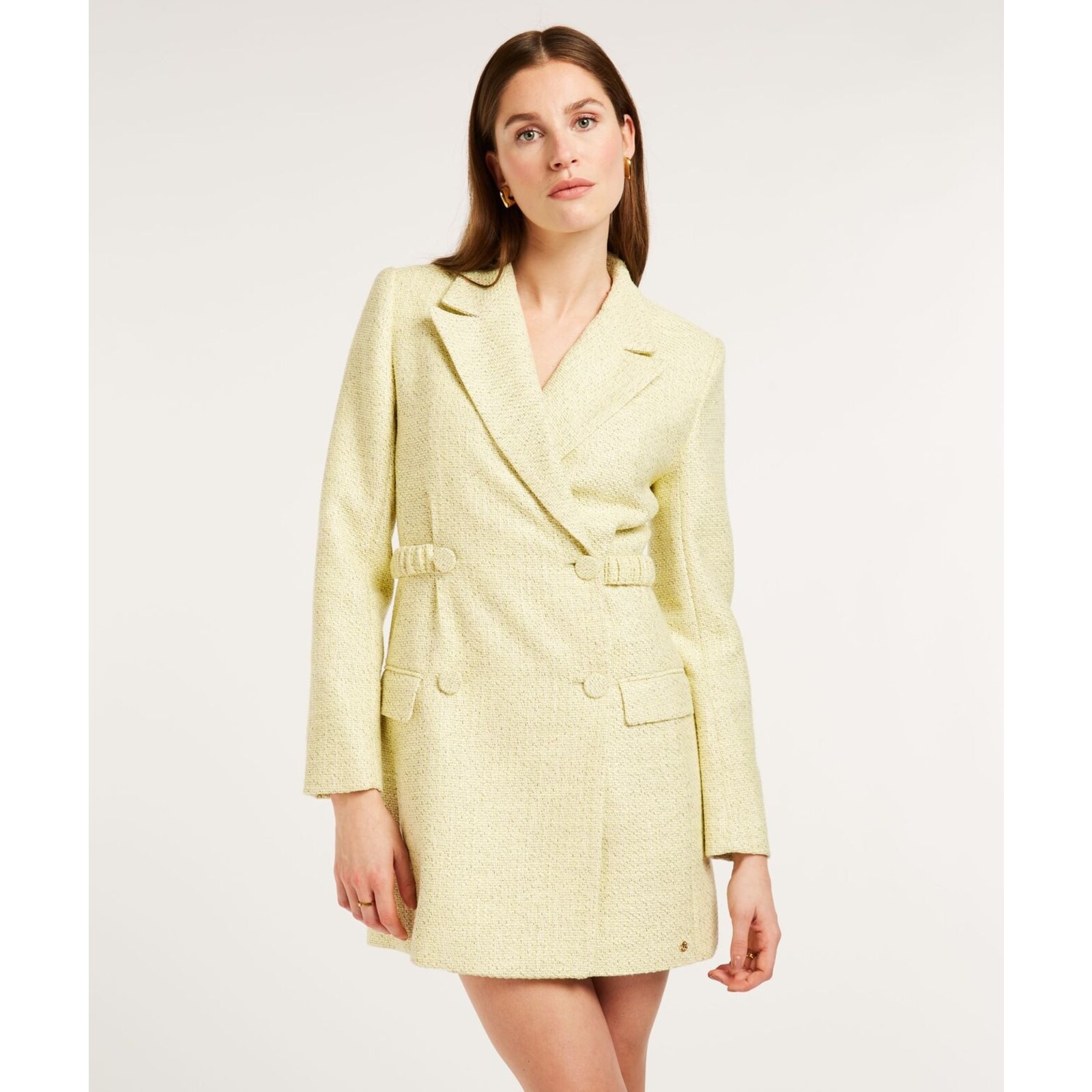 JoshV Blazer Dress Tara Pistachio Gold  Glitter JoshV