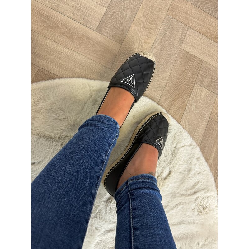 Espadrilles Triangle Logo Black  Guess 827