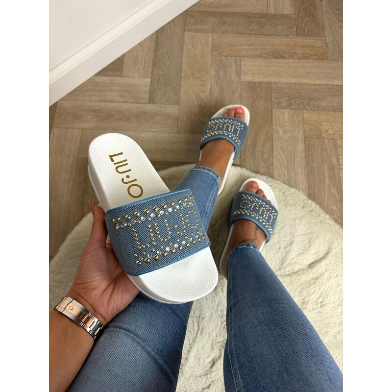 Slippers My Konos Studs Denim Blue  Liu Jo 1425