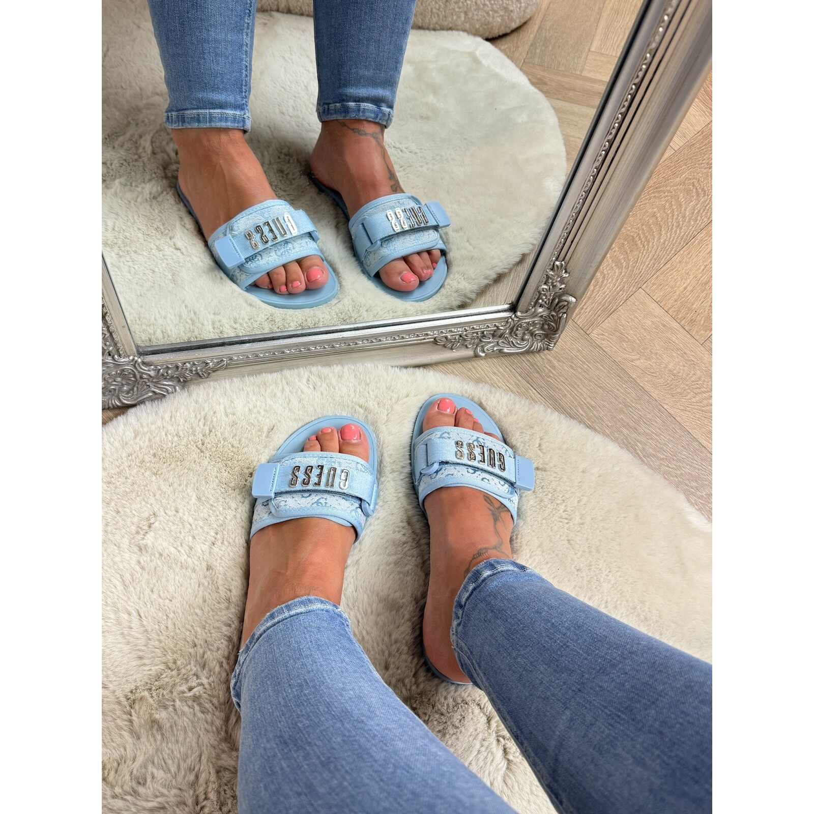 Guess Slippers  Jamie Blue Guess 838