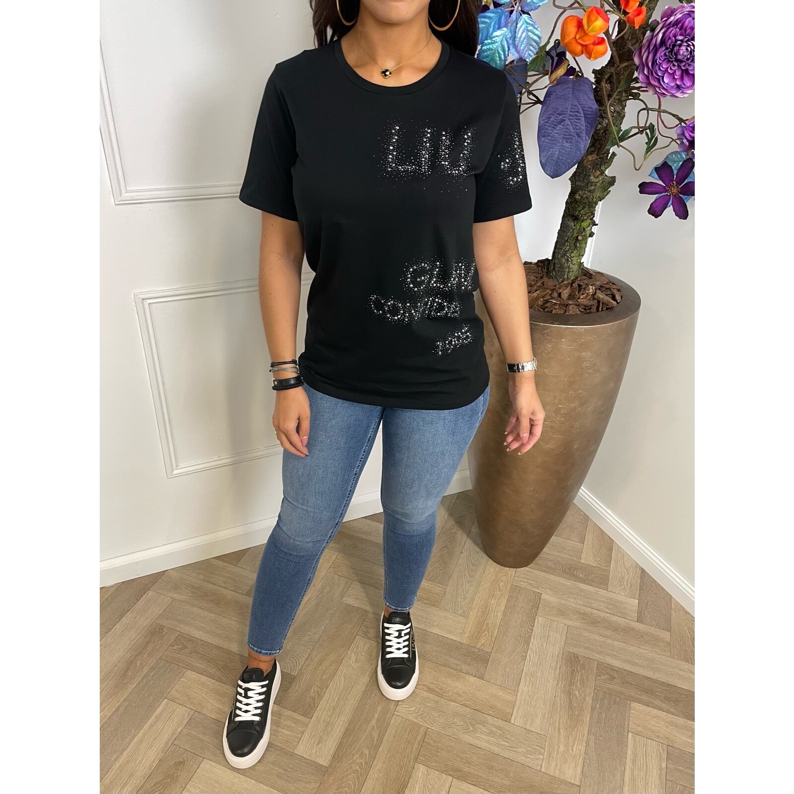 Liu-Jo T-shirt Diamonds Liu Jo Black 1383