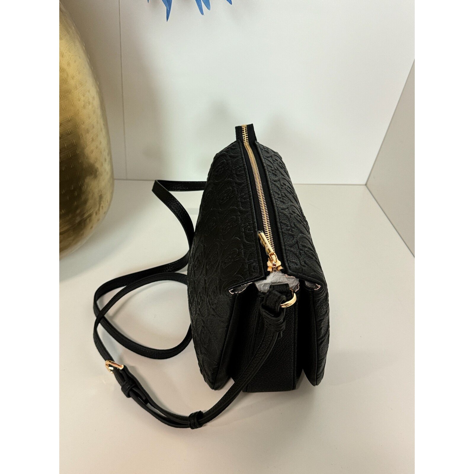 Liu-Jo Bag Caliwen Zipper Logo Nero Liu Jo 1401