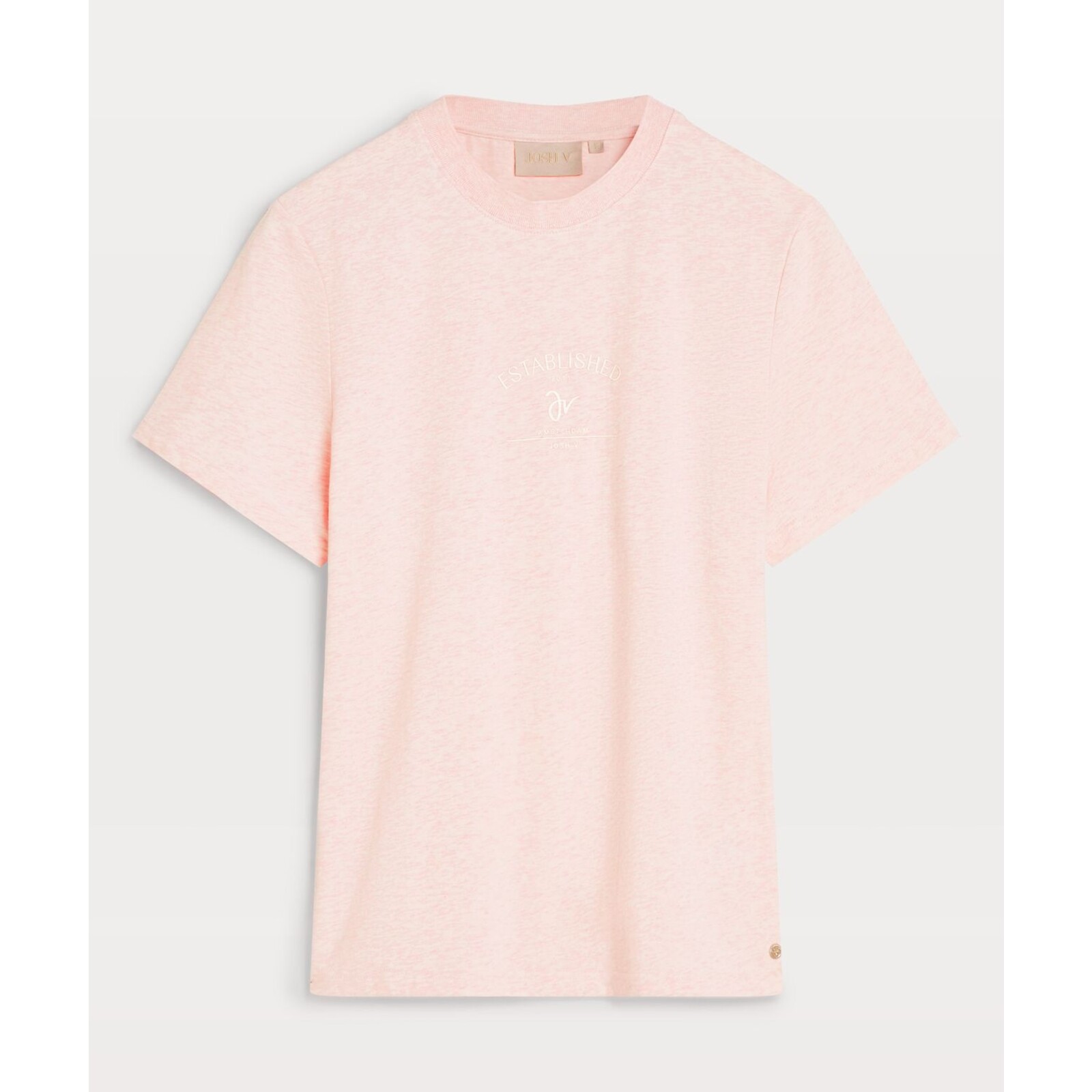 JoshV T-shirt Dorie Signature Pink Melange JoshV