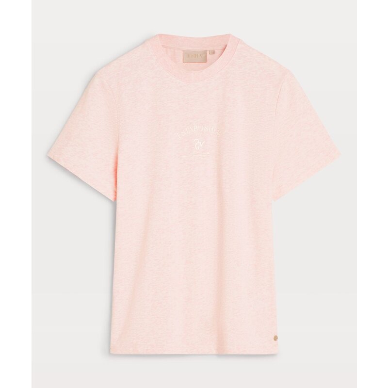 T-shirt Dorie Signature Pink Melange JoshV