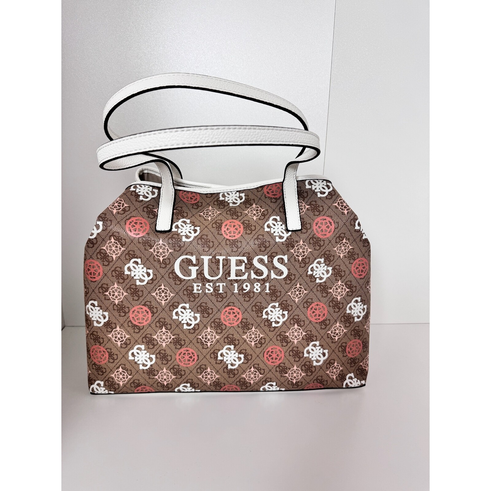 Guess 2 in 1 Bag Vikky Latte Logo Guess 825