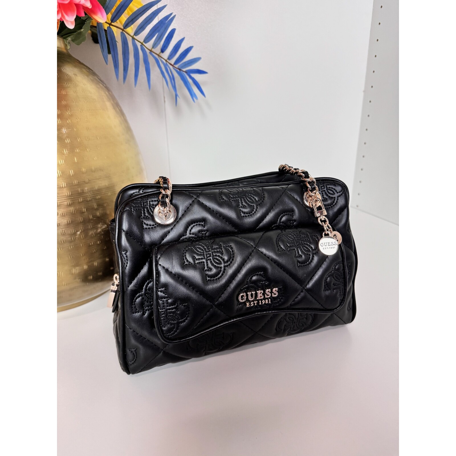 Guess Bag Marieke Logo Black Guess 821