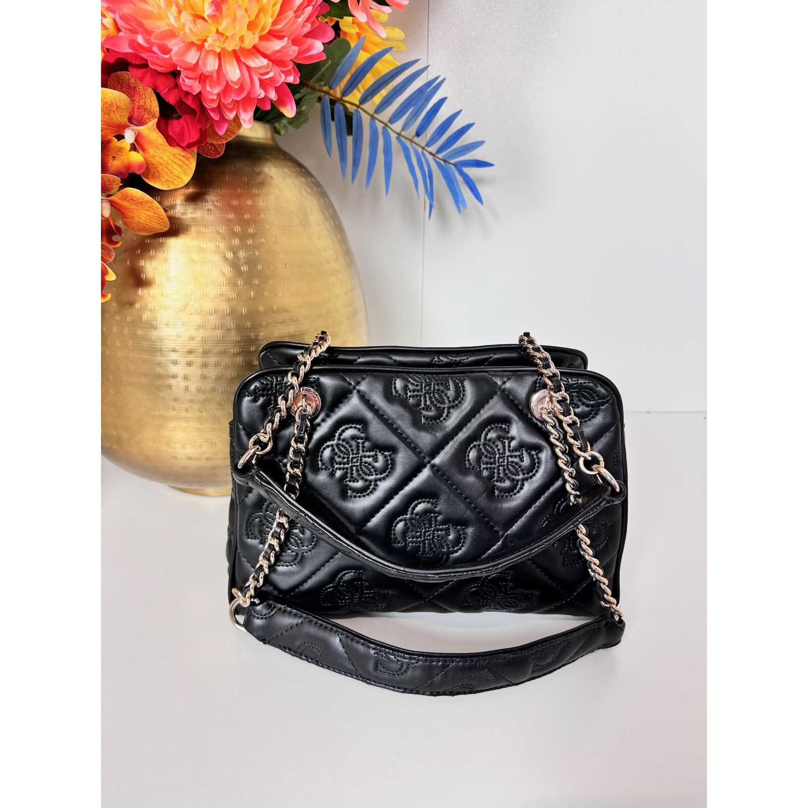 Guess Bag Marieke Logo Black Guess 821