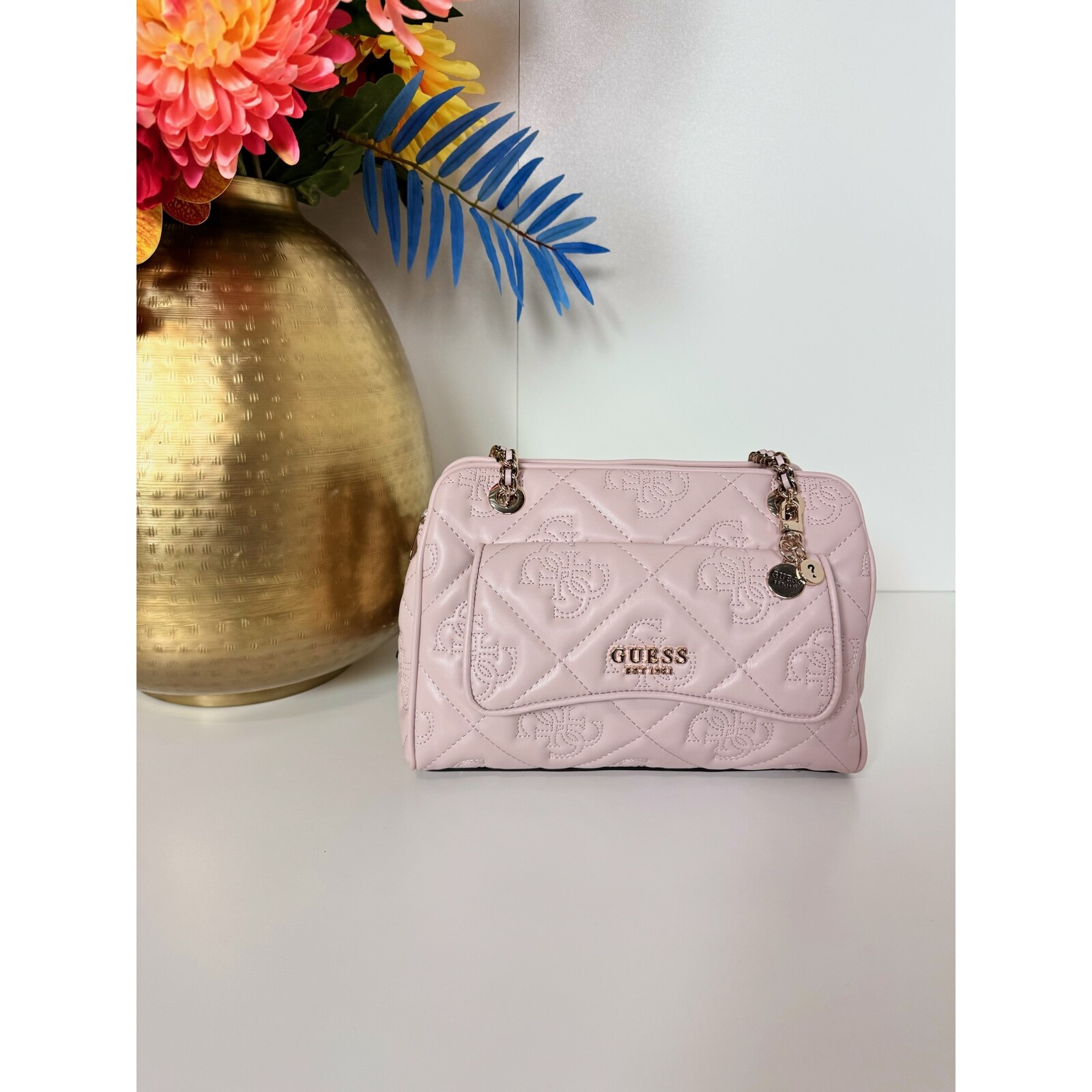 Guess Bag Marieke Logo Pink Guess 822