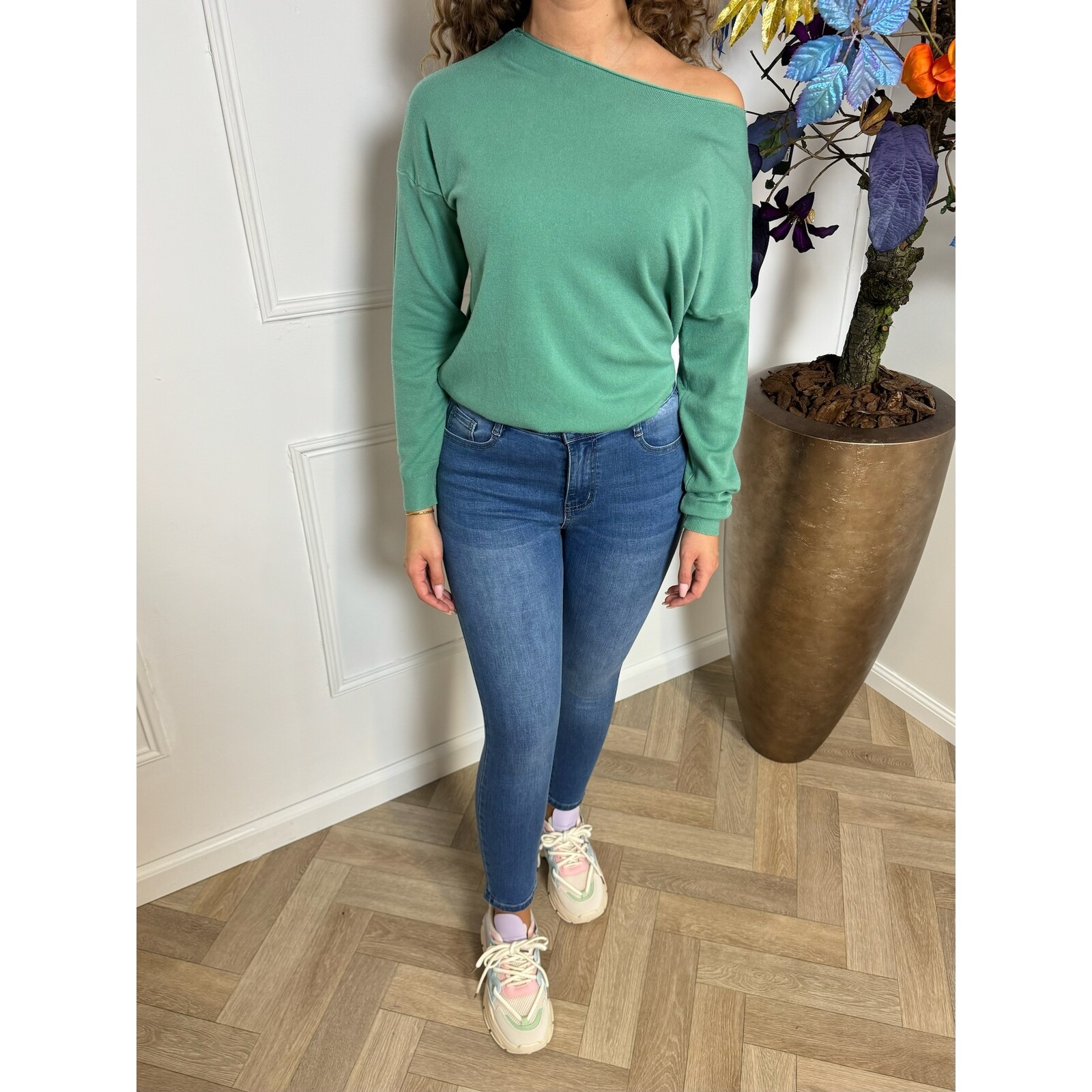 Top Basic Oversized Mint  DD-9886