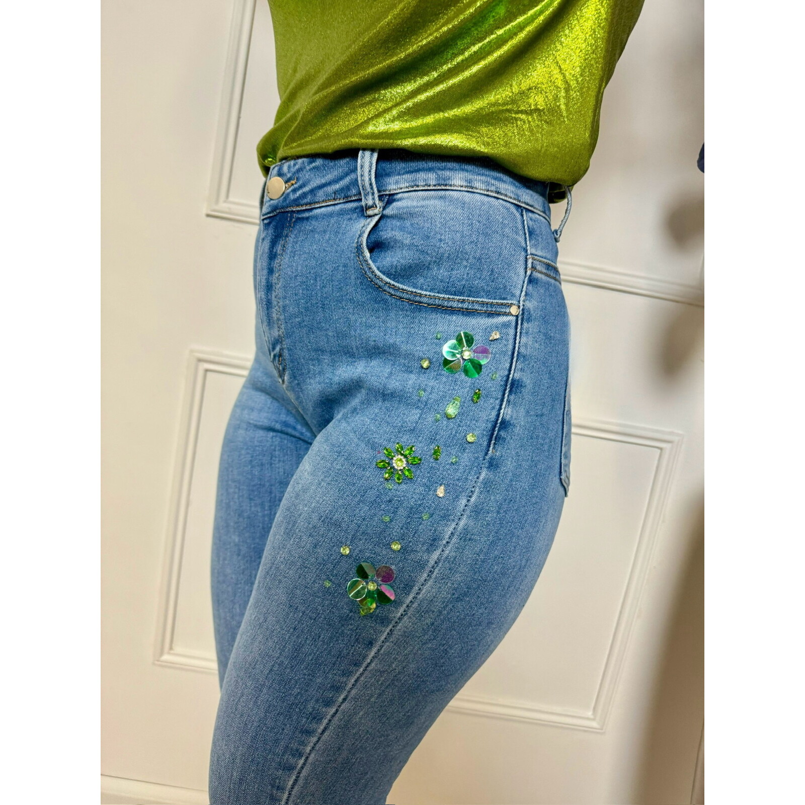Jeans With Green Diamonds SA6775