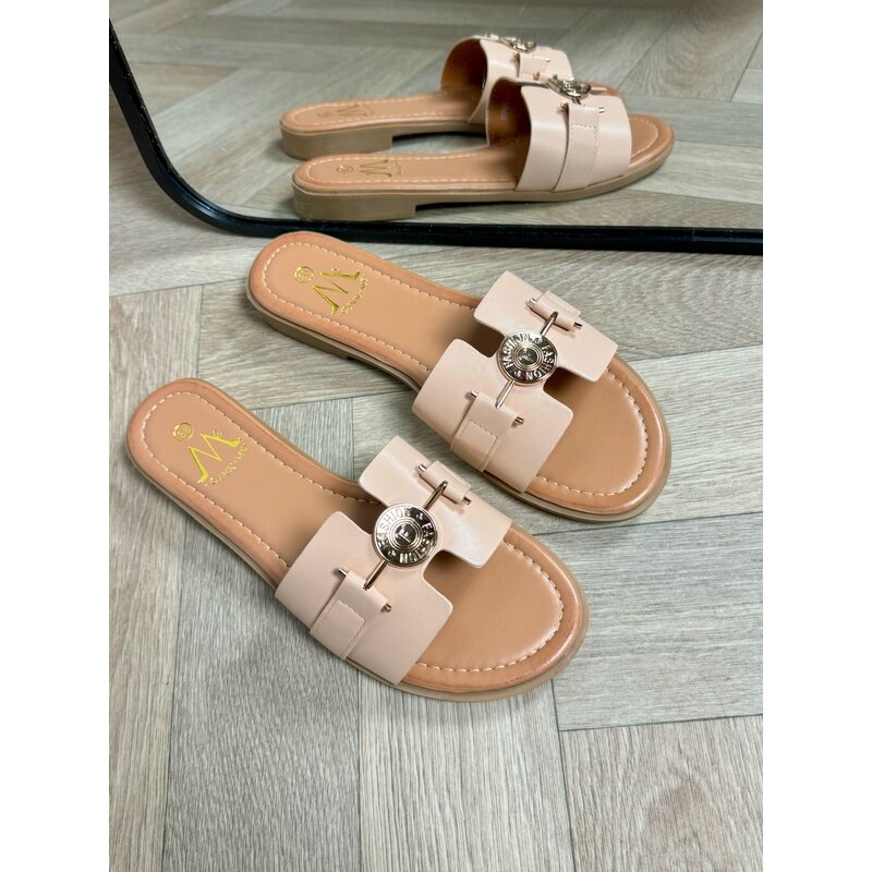 Slippers  Lucie Beige   05A1-16 (WEB ONLY)