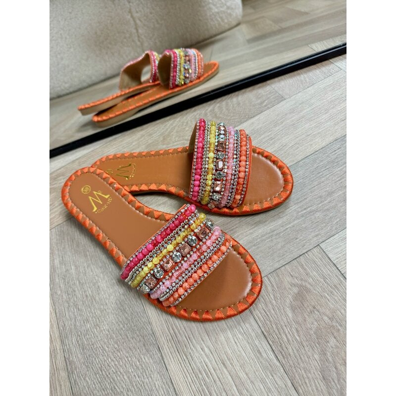 Slippers Ibiza  Orange  LB510-69 (WEB ONLY)