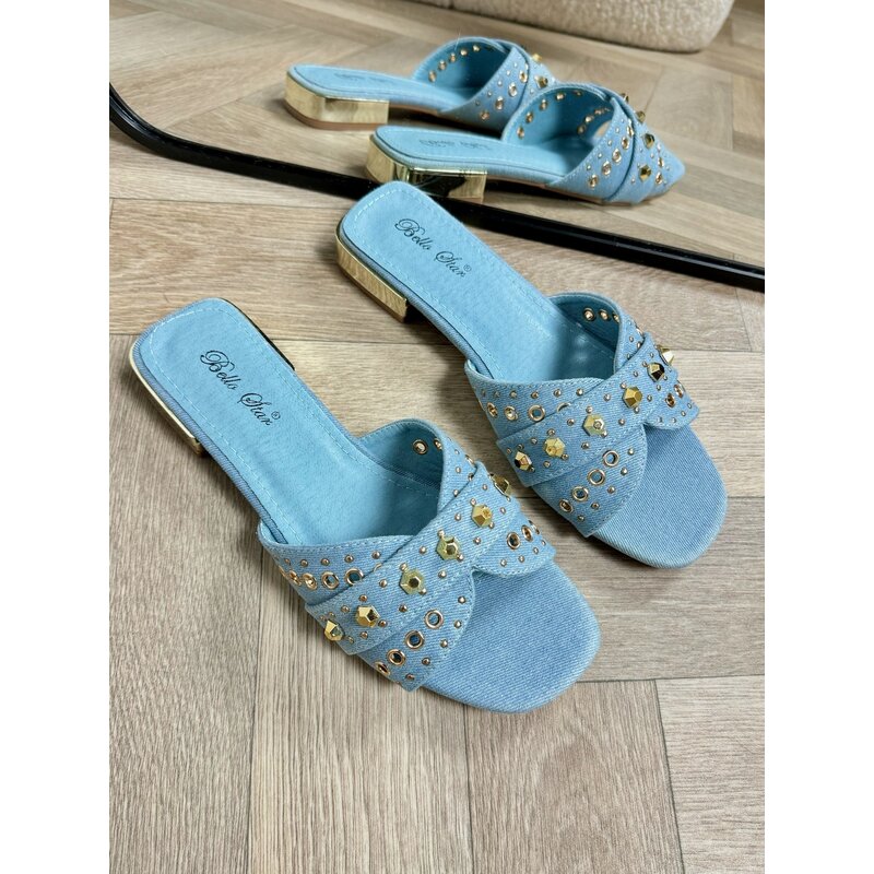 Slippers Studs  Light Blue J1911 (WEB ONLY)