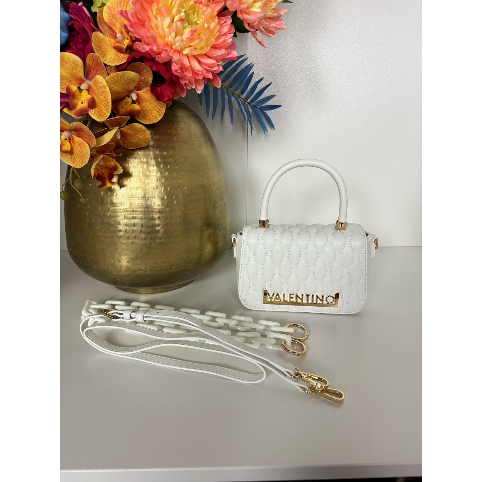 Valentino Bags Bag Satchel Copacabana Blanco  Valentino