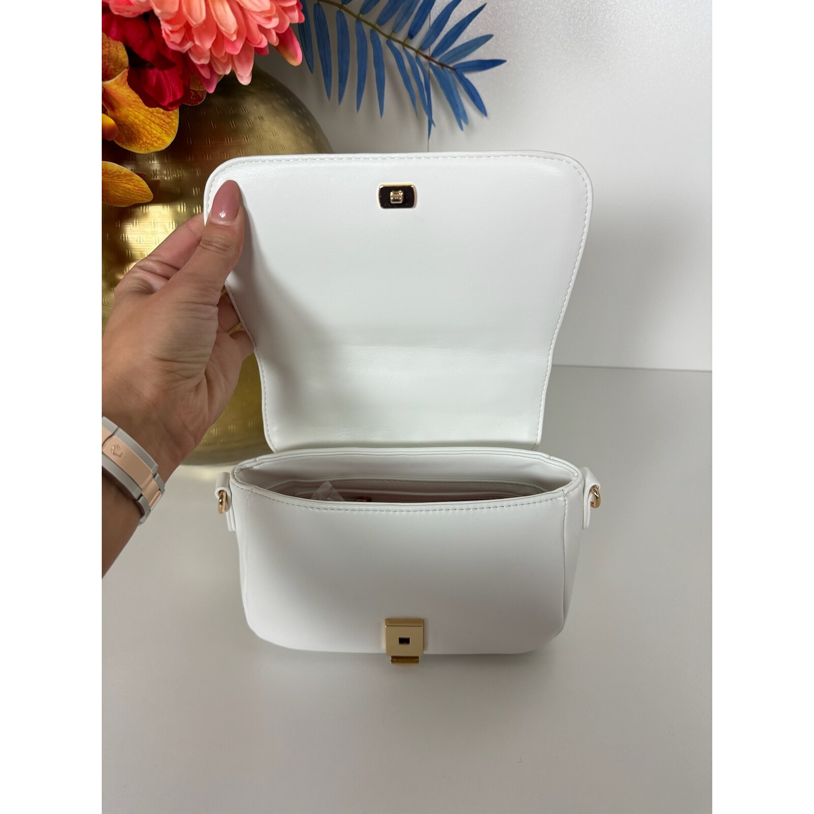 Valentino Bags Bag Satchel Copacabana Blanco  Valentino