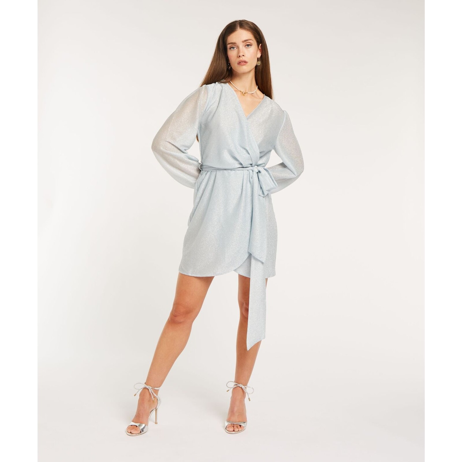 JoshV Dress Isabeau Fresh Blue Glitter JoshV