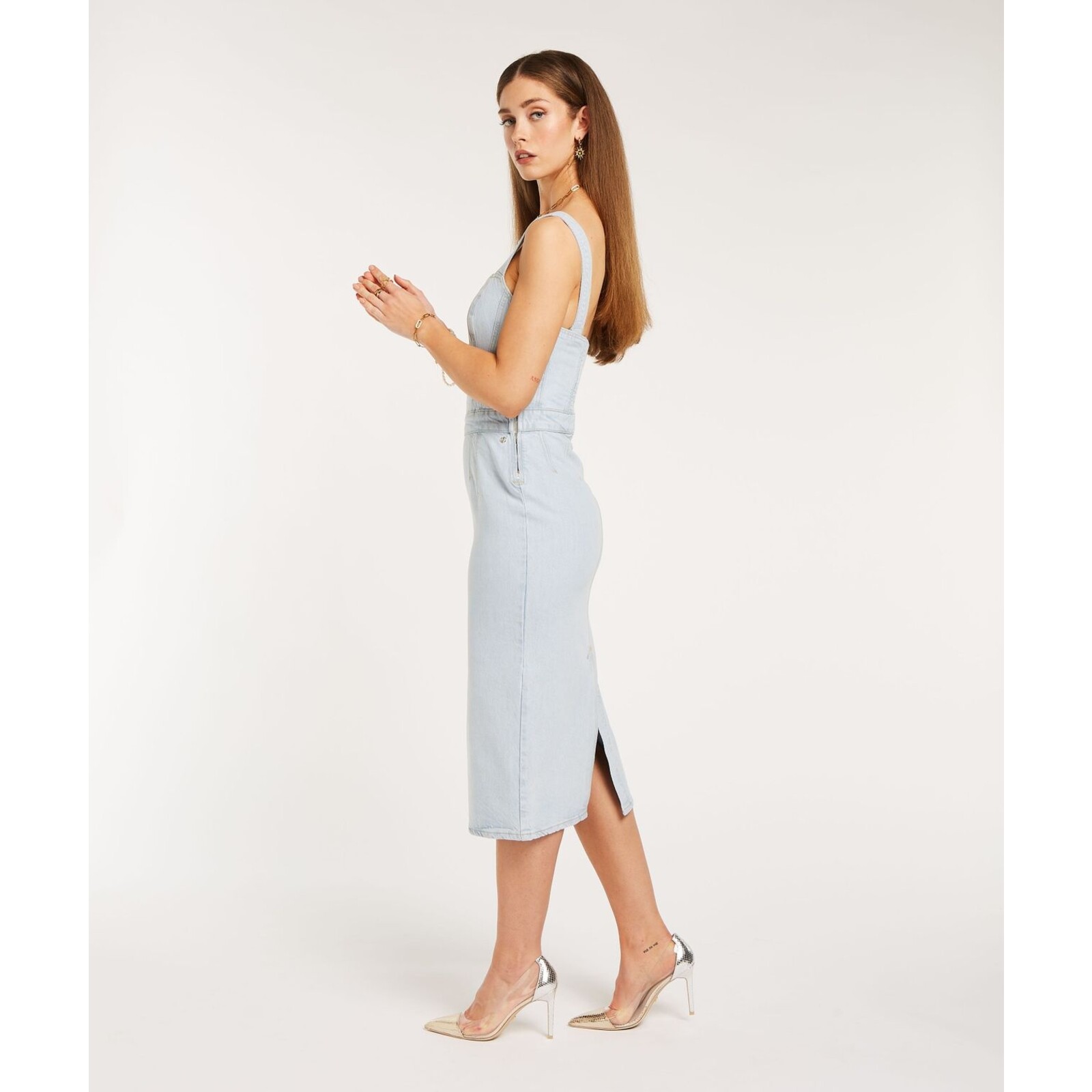 JoshV Dress Cleo Light Blue Denim  JoshV