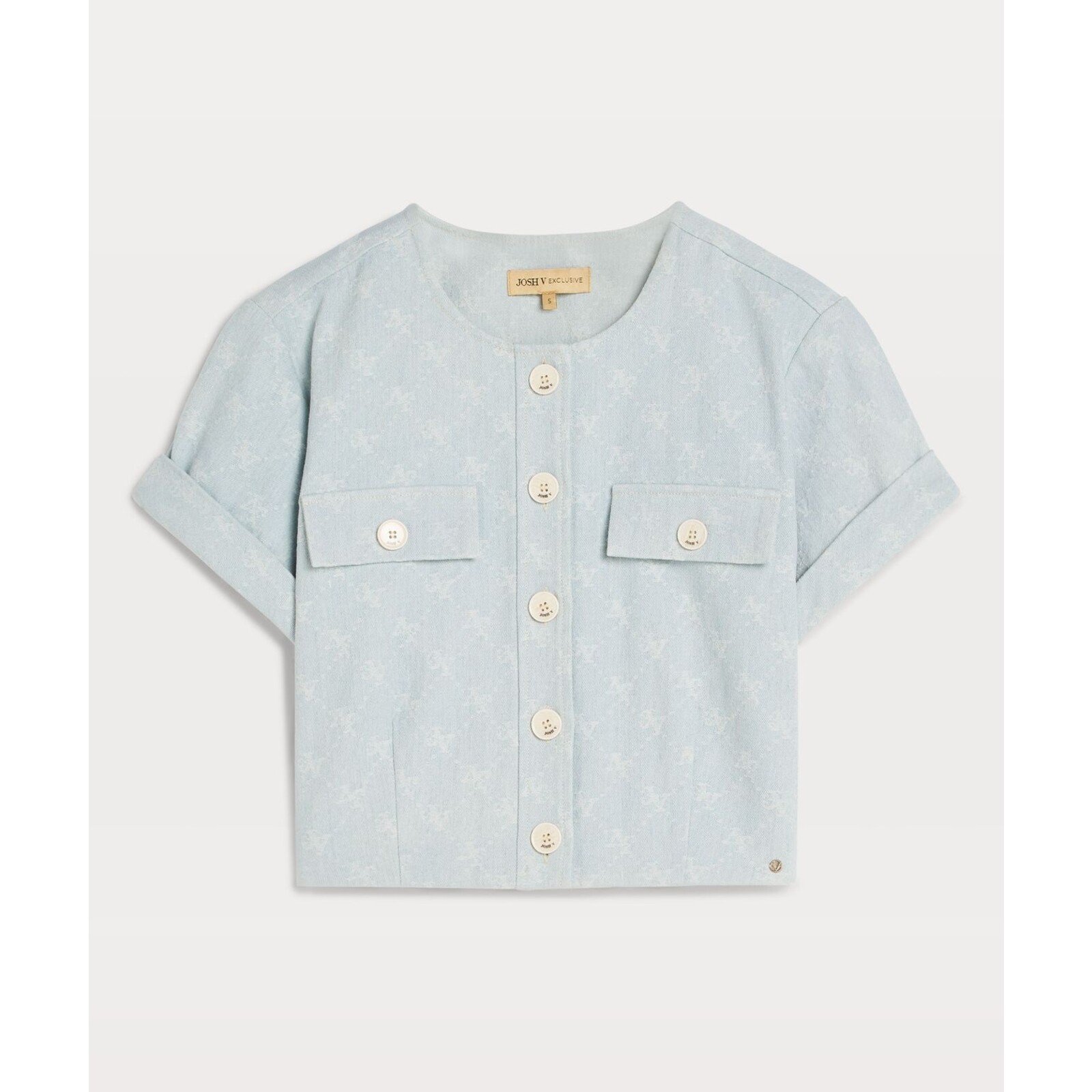 JoshV Top Bonnie Light Blue Denim JoshV