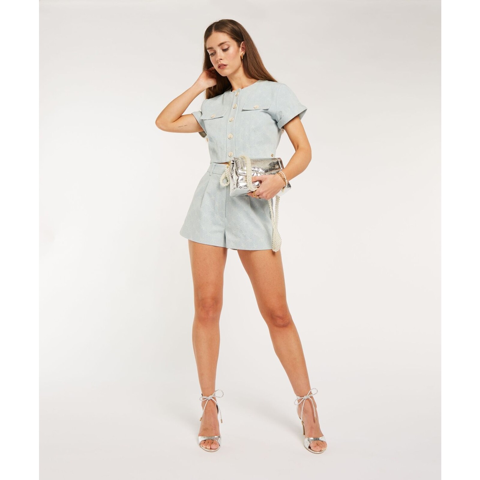 JoshV Top Bonnie Light Blue Denim JoshV