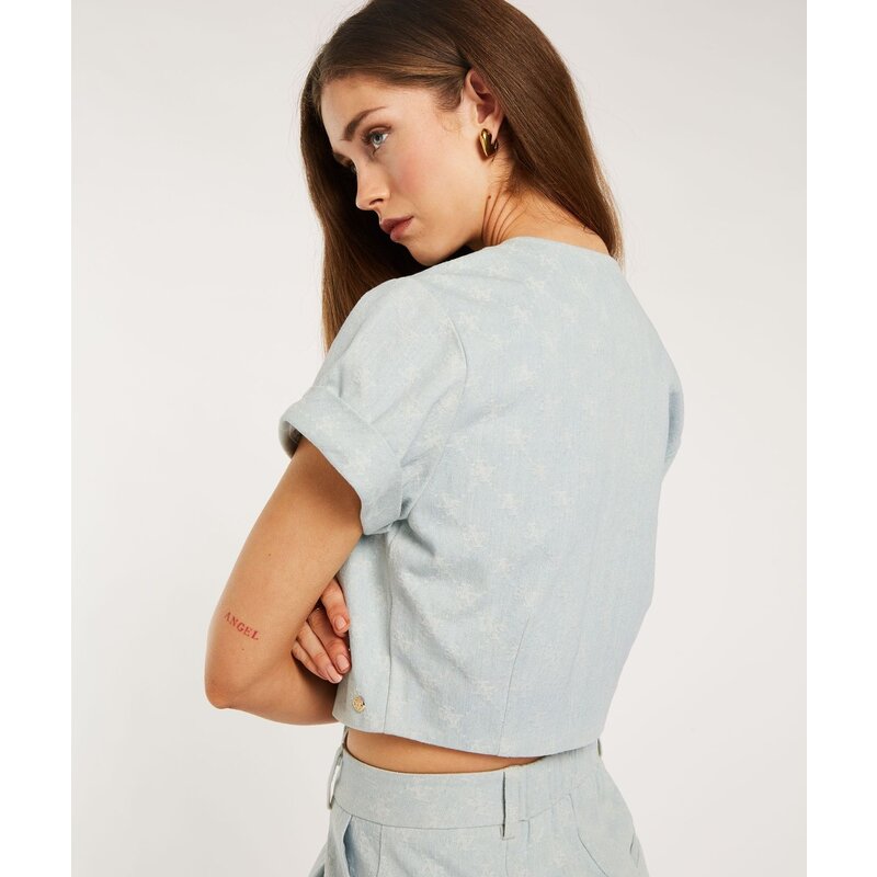 Top Bonnie Light Blue Denim JoshV