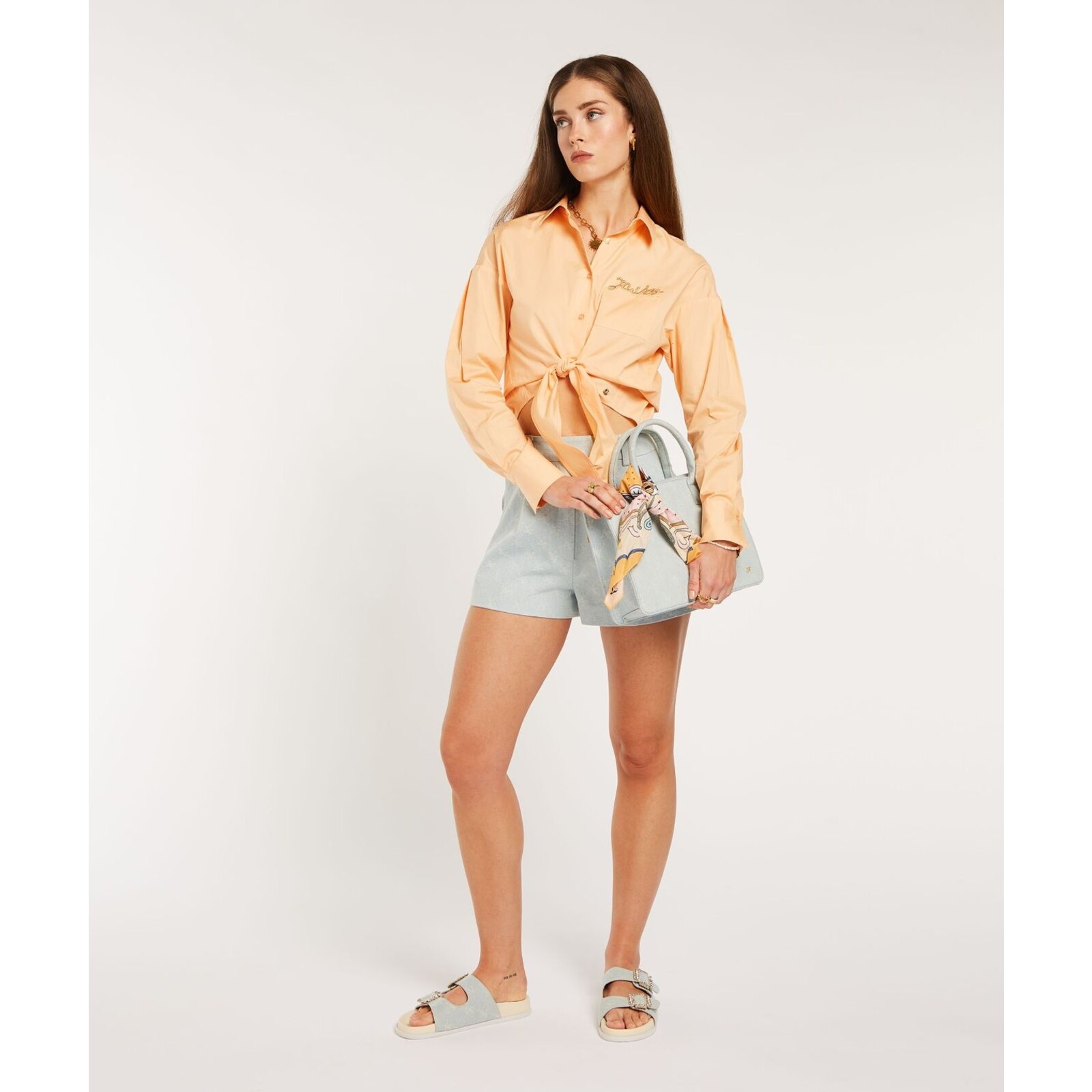 JoshV Blouse Hilou Papaya JoshV