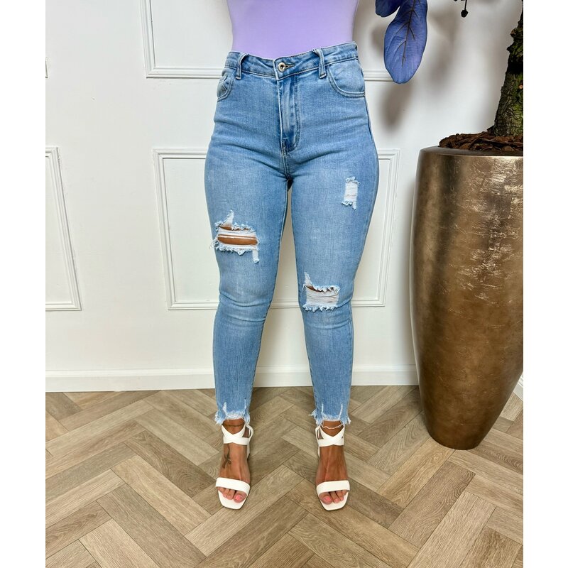 Jeans Miss Bon Ripped Blue 99782-1