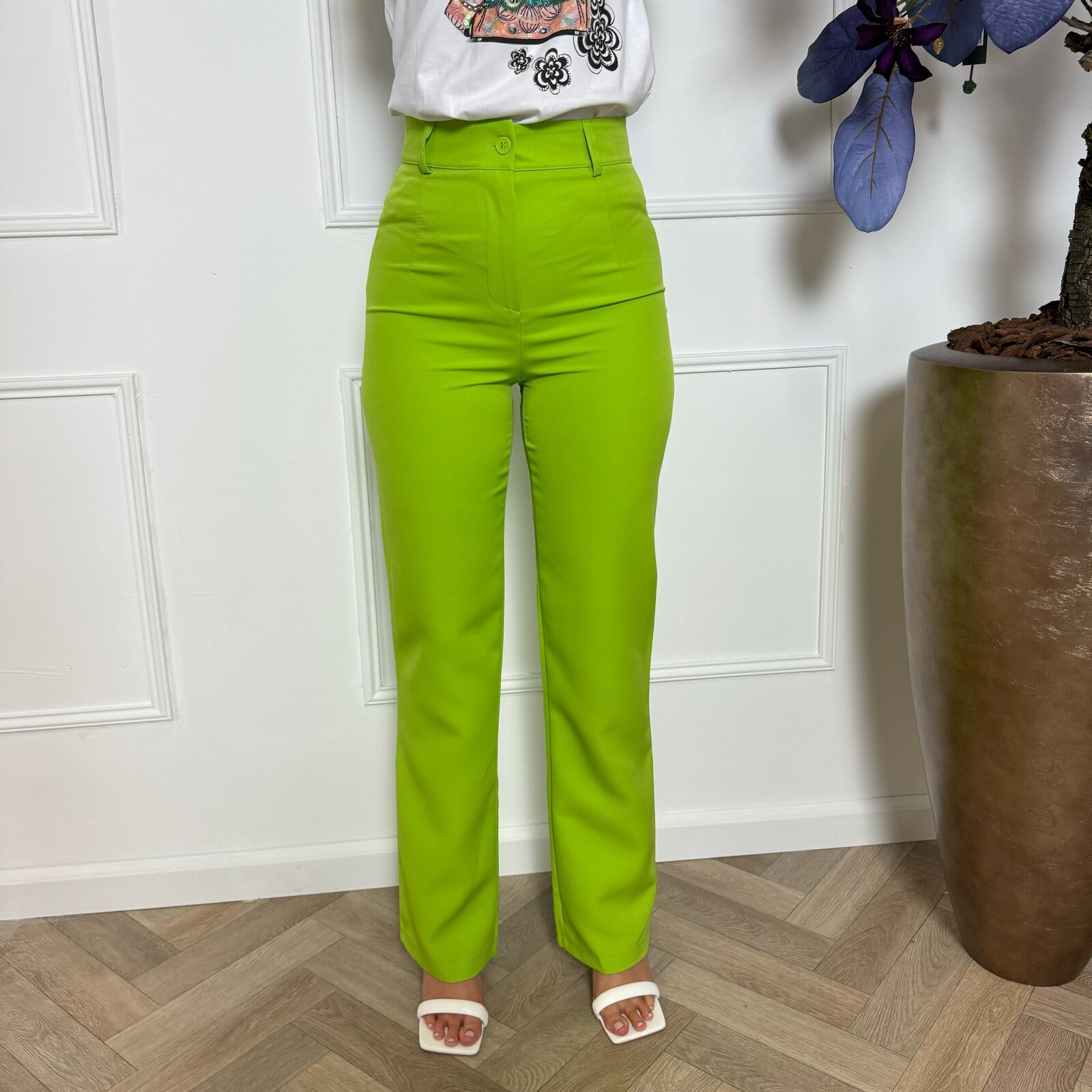 Perfect Pants Straight Lime Green M212