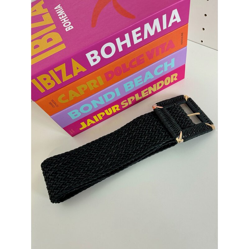 Belt Braided Black  (WEB ONLY)