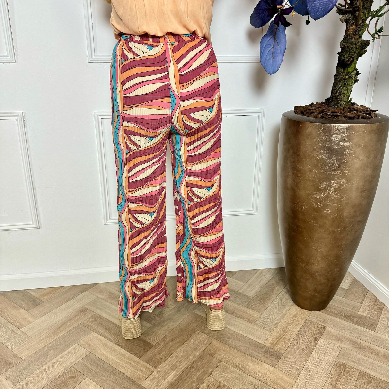 Pants Mary Print Orange Blue  HL-1080 (WEB ONLY)