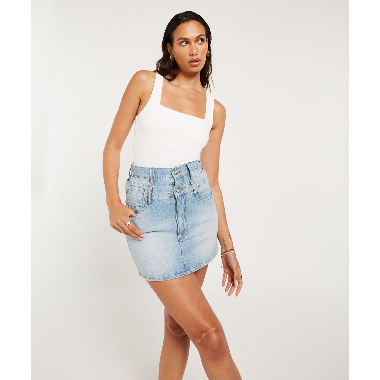 JoshV Skirt Katia  Blue Denim JoshV