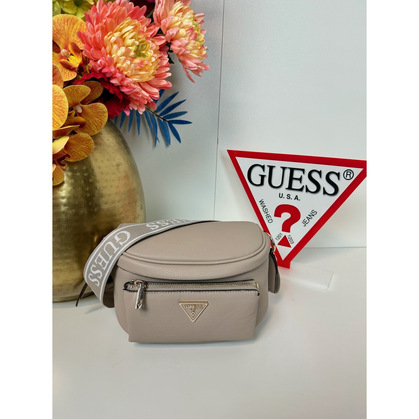 Guess BumBag  Power Play Mini Taupe Guess 954