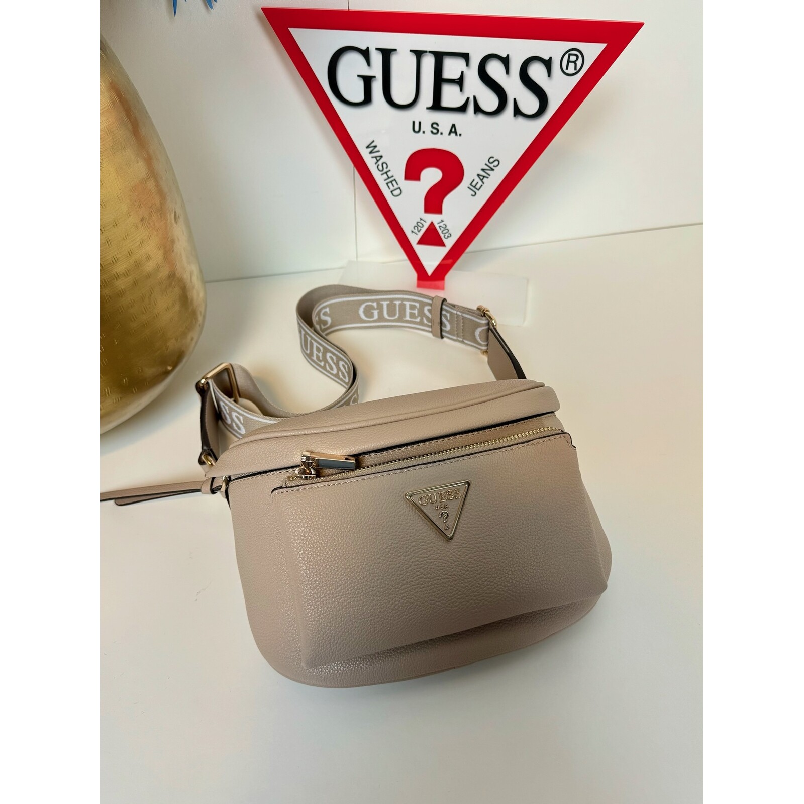 Guess BumBag  Power Play Mini Taupe Guess 954