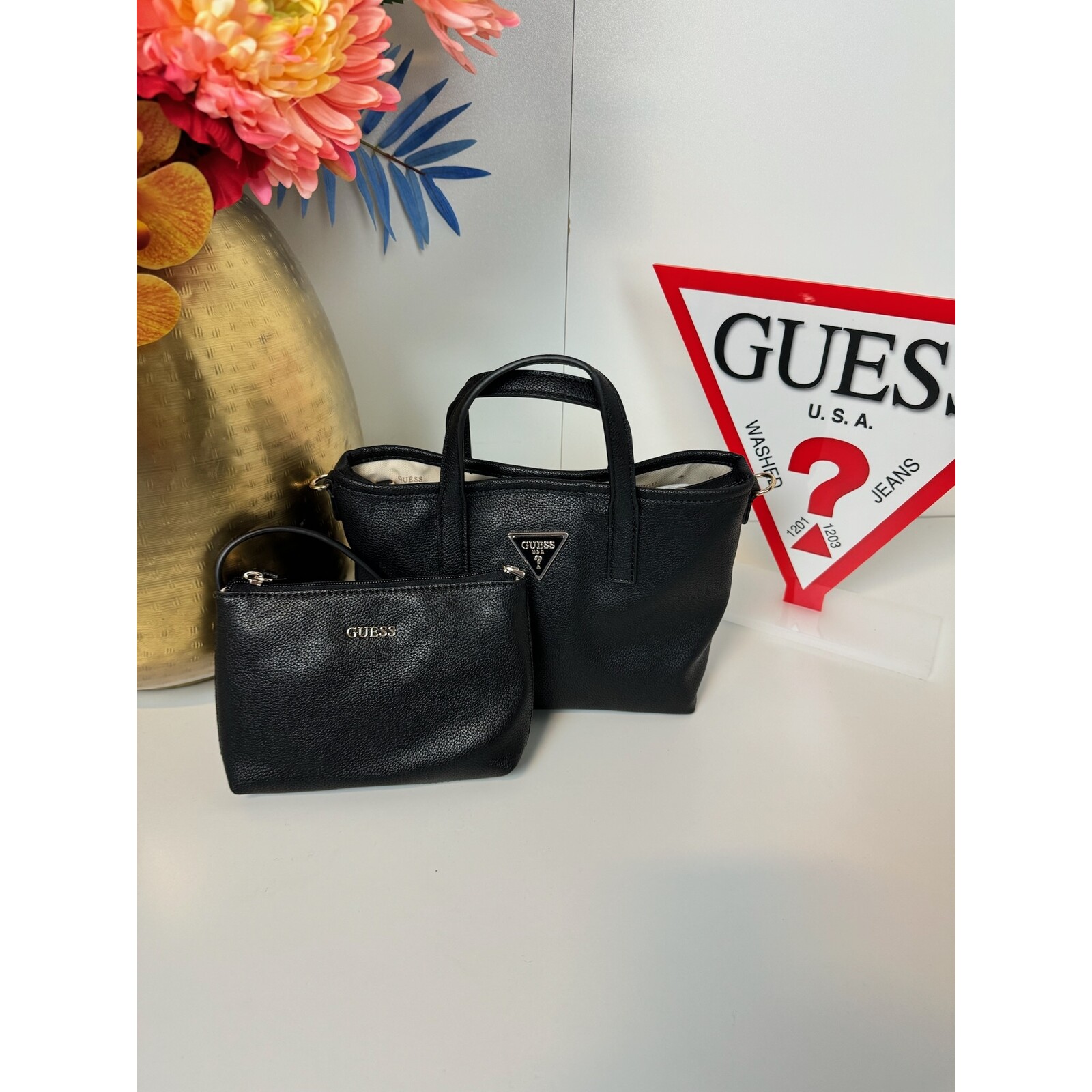 Guess Bag Latona Mini Black Guess 903