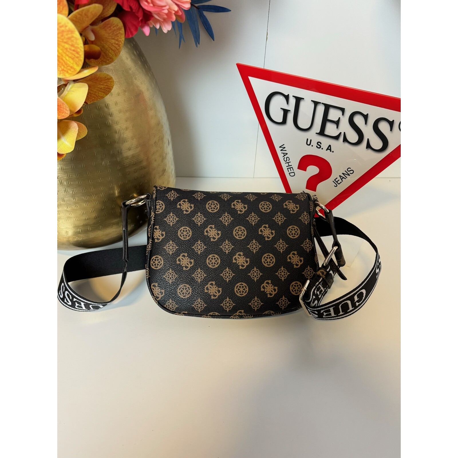 Guess BumBag  Power Play Mini  Mocha Logo Guess 956