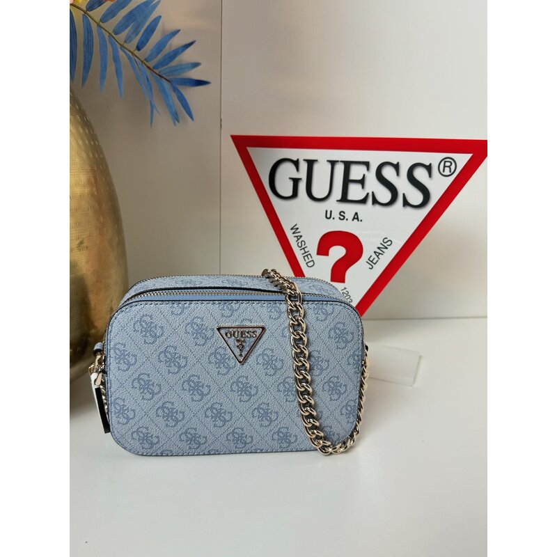 Bag Noelle Logo Light Blue Guess 983