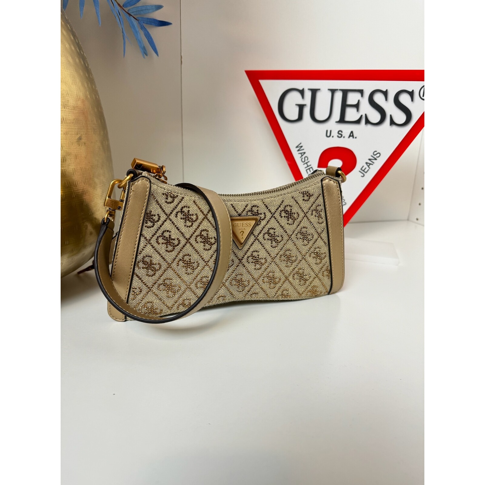 Guess Bag Dili Logo Latte Guess 981